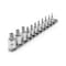 Tekton 11 pc 3/8 In Dr and 1/2 In Dr TR Triple Square Bit Socket Set w/ Rail (M4-M12, MT14-MT18) SHB99100 - alternate 1